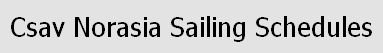 Jadual pelayaran CSAV NORASIA
