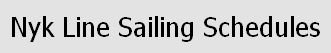 ตารางการเดินเรือ NYK Line