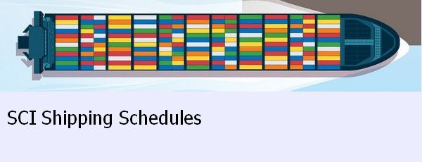 SCI shipping schedule