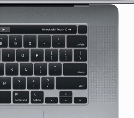 MacBook Pro 2019 | Touchbar, Four Thunderbolt 3 Ports | 16" Retina Display | Intel i7 | 4GB Graphics Card | Refurbished