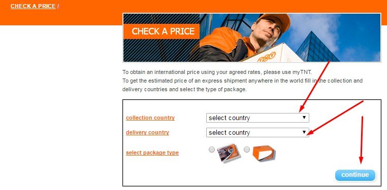 TNT Courier Charges,Calculate TNT Shipping Rates Online