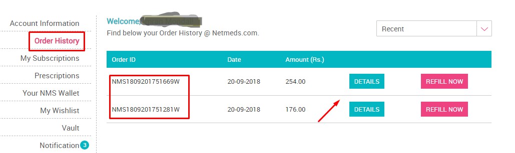 track netmeds order delivery status